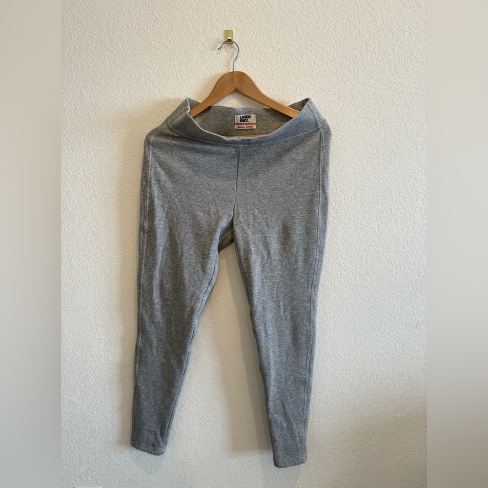 Lands' End Serious Sweats Athletic Tights- Size Medium